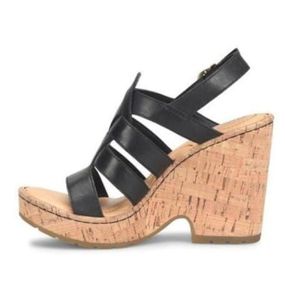 NEW Børn Women's Bernese Cage Wedge Sandal - Picture 2 of 16
